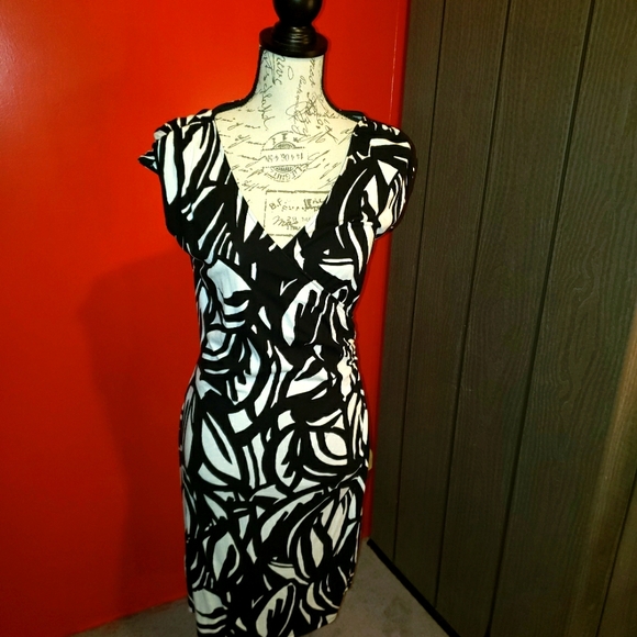 Ann Taylor Dresses & Skirts - Ann Taylor V Neck Lady's Dress Sleeveless with Rouched Out at Hip